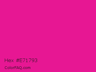 Hex #e71793 Color Image