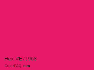Hex #e71968 Color Image