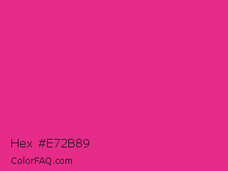 Hex #e72b89 Color Image