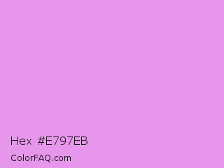 Hex #e797eb Color Image