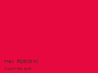 Hex #e80840 Color Image