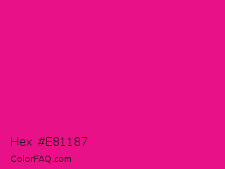 Hex #e81187 Color Image