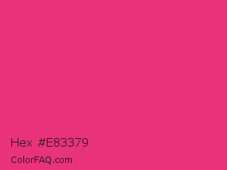 Hex #e83379 Color Image