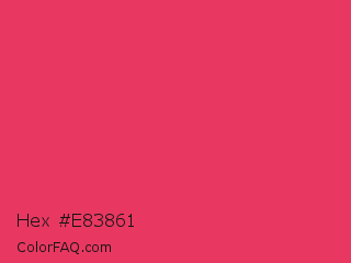 Hex #e83861 Color Image
