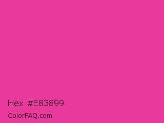 Hex #e83899 Color Image