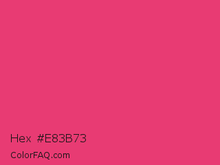 Hex #e83b73 Color Image