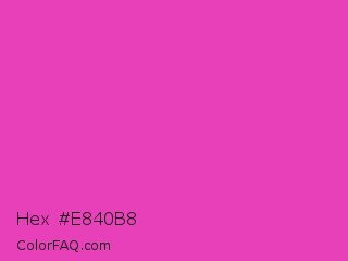 Hex #e840b8 Color Image