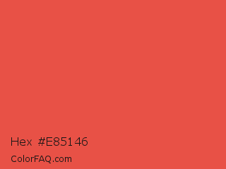 Hex #e85146 Color Image