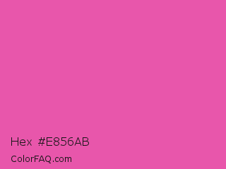Hex #e856ab Color Image