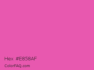 Hex #e858af Color Image