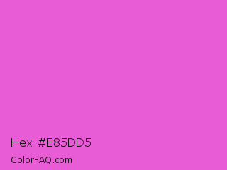 Hex #e85dd5 Color Image