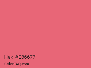 Hex #e86677 Color Image