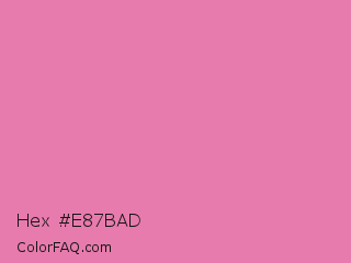 Hex #e87bad Color Image