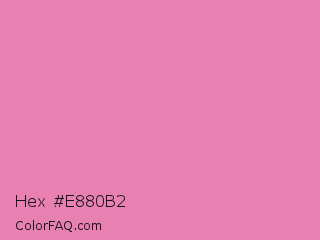 Hex #e880b2 Color Image
