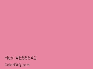 Hex #e886a2 Color Image