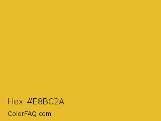 Hex #e8bc2a Color Image