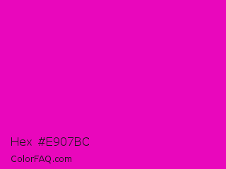 Hex #e907bc Color Image