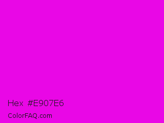 Hex #e907e6 Color Image