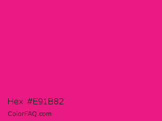 Hex #e91b82 Color Image