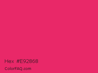 Hex #e92868 Color Image
