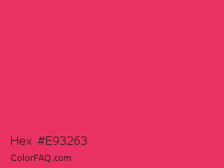 Hex #e93263 Color Image