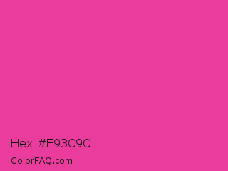 Hex #e93c9c Color Image