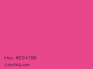 Hex #e9478b Color Image