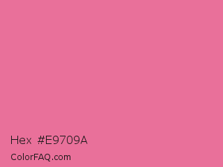 Hex #e9709a Color Image