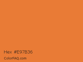 Hex #e97b36 Color Image