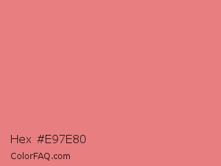Hex #e97e80 Color Image