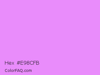 Hex #e98cfb Color Image