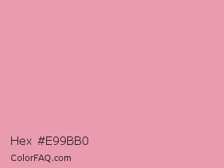 Hex #e99bb0 Color Image