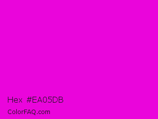 Hex #ea05db Color Image