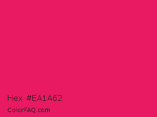 Hex #ea1a62 Color Image