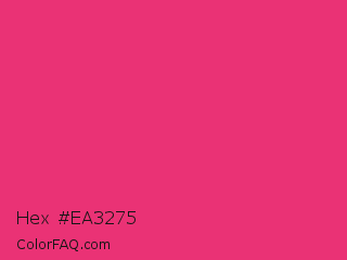 Hex #ea3275 Color Image
