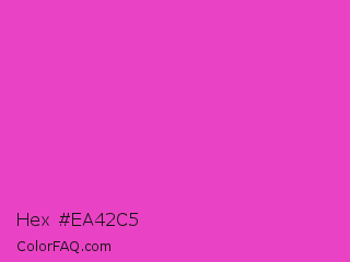 Hex #ea42c5 Color Image