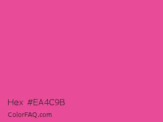 Hex #ea4c9b Color Image