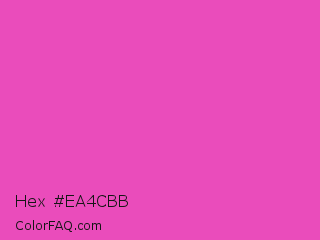 Hex #ea4cbb Color Image