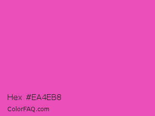 Hex #ea4eb8 Color Image
