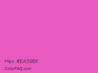 Hex #ea59bf Color Image