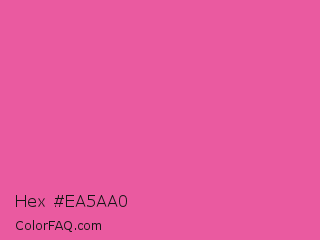 Hex #ea5aa0 Color Image