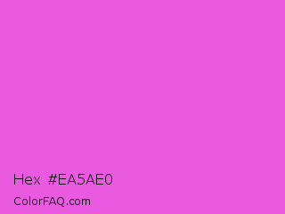 Hex #ea5ae0 Color Image
