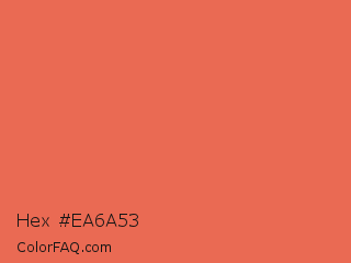 Hex #ea6a53 Color Image