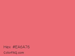 Hex #ea6a76 Color Image