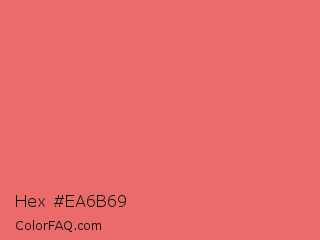 Hex #ea6b69 Color Image