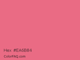 Hex #ea6b84 Color Image