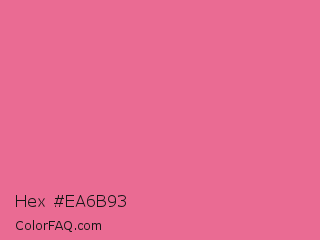 Hex #ea6b93 Color Image