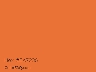 Hex #ea7236 Color Image