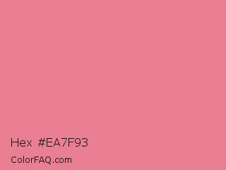 Hex #ea7f93 Color Image