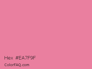 Hex #ea7f9f Color Image